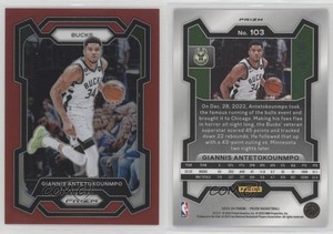 2023-24 Panini Prizm Red Prizm /299 Giannis Antetokounmpo #103