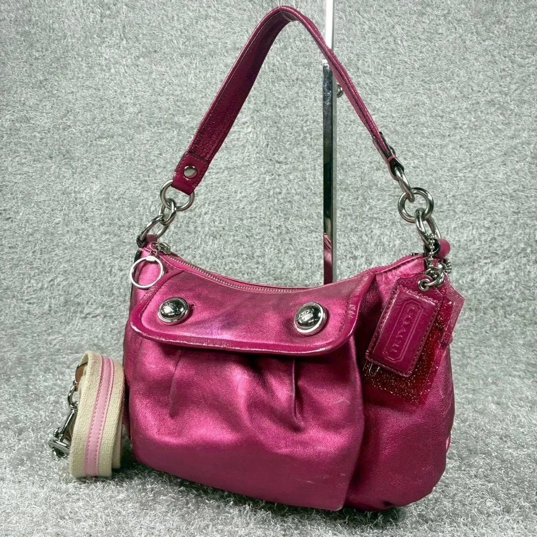 Coach ピンク ショルダーバッグ バッグ & ハンドバッグ 女性用 | eBay