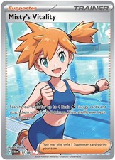 Misty's Vitality - 111/084 - Ultra Rare NM, English Pokemon Pitch Black on eBay