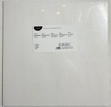 Creative Memories ABC WHITE MONOGRAMS STICKERS SWIRLY 1 SHEET NEW