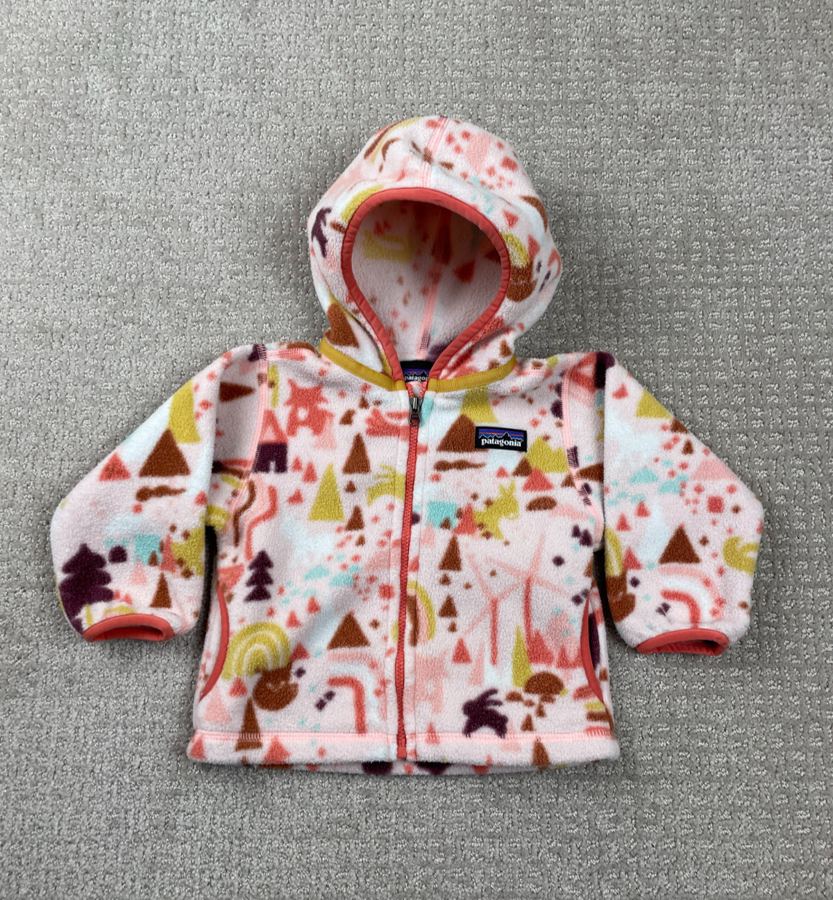 Patagonia Synchilla Jacket Baby 6-12M Full Zip Fleece Camping Hiking Outdoors