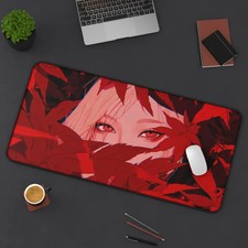 Cute Anime Girl Waifu Kawaii Deskmat Mouse Pad Gaming Desk Mat
