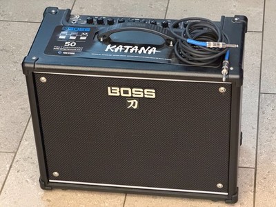 Boss KTN-50 Katana 50W 1x12'' Combo Guitar Amplifier Gen2 TESTED IN BOX + CABLES