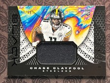 2020 PANINI BLACK CHASE CLAYPOOL ROOKIE FUTURISTIC PATCH RC SP #F27 /99