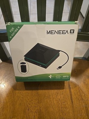 Dust-Proof Cooling Fan Xbox Series X with Colorful LED Lights USB Ports Meneea
