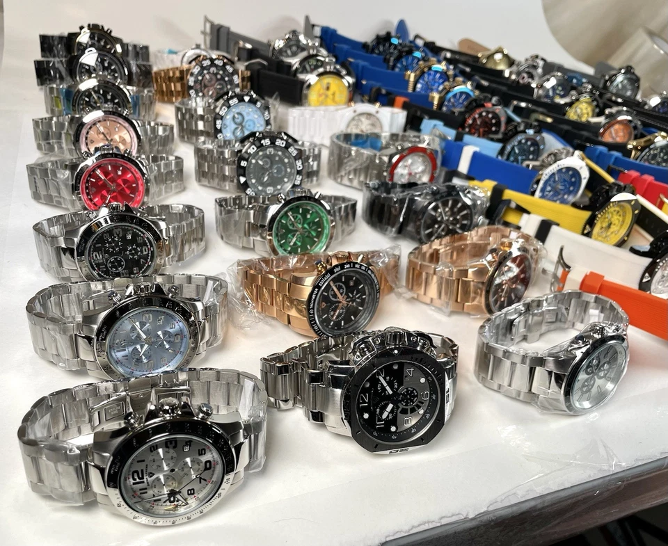 LOT OF 50 - Swiss Legend DUMMY WATCHES Various Models For Parts/Repair As-Is - Image 4 of 4