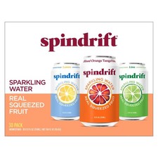 Spindrift Sparkling Water with Real Squeezed Fruit, Variety, 12 fl oz, 30-pack