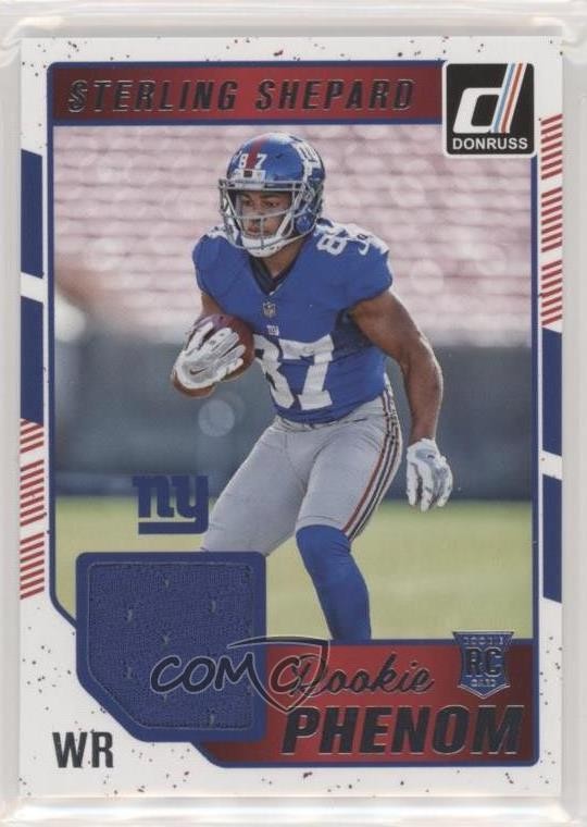 2016 Donruss Rookie Phenom Jersey Relics Sterling Shepard #30 RC 0ff3