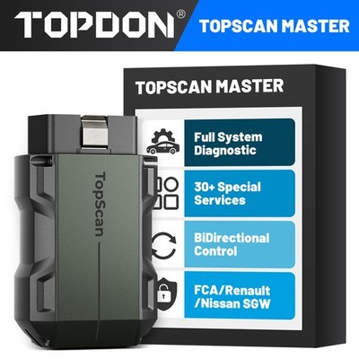 2026 TOPSCAN Master All Systems 30+ Reset Bidirectional DOIP&CAM-FD OBD2 Scanner
