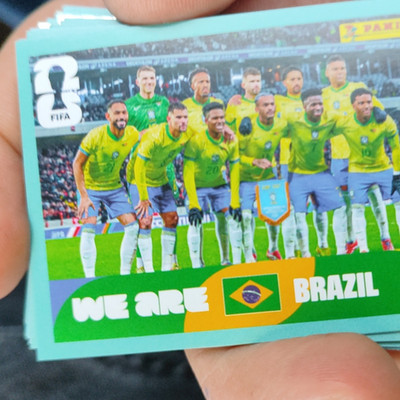 FIFA Sport Trading Card Brasilien Teamfoto Fußball Team Foto Tradingcard
