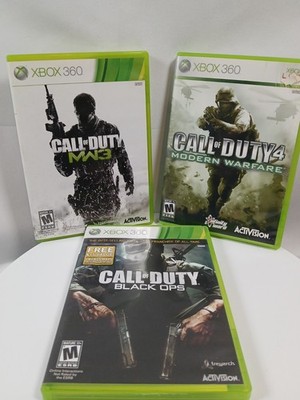 Xbox 360 -COD 3 Game Collection - 4MW-MW3-Black Ops