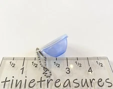 Tupperware keychain mini Wonderlier Bowl translucent Blue Tinietreasures