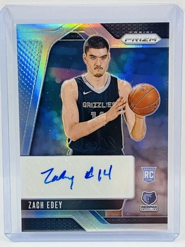 2024-25 Panini Prizm Zach Edey RC Auto Silver #RSI-ZEG