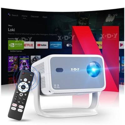 XGODY 4K Beamer 1080P WiFi Bluetooth Heimkino Video Projektor 500 ANSI Lumen