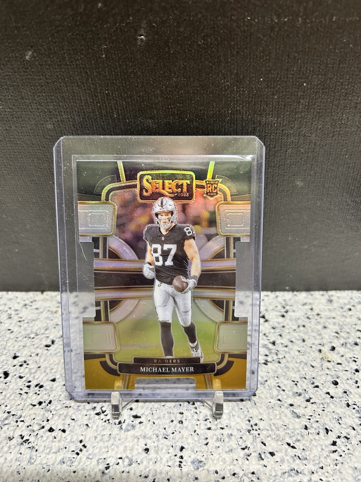 2023 Panini Select - Concourse Michael Mayer #57 Black & Gold Prizm Die-Cut (RC)