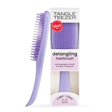 Tangle Teezer Ultimate Detangler Curly 1 Count Pack of 1 , Purple Passion