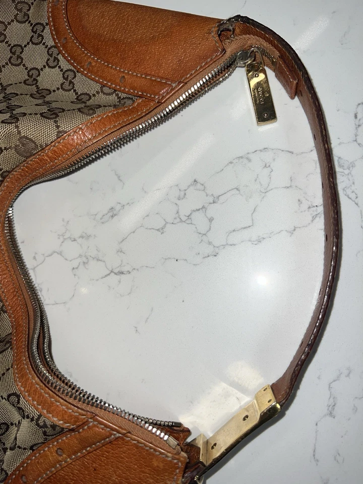 Bolsa de lona GUCCI Hobo vintage média - Imagem 3 de 4