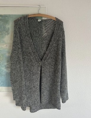 Damen Strickjacke von M&S Mode in Grau Größe XL 42 Damen Frauen Lang Gestrickt