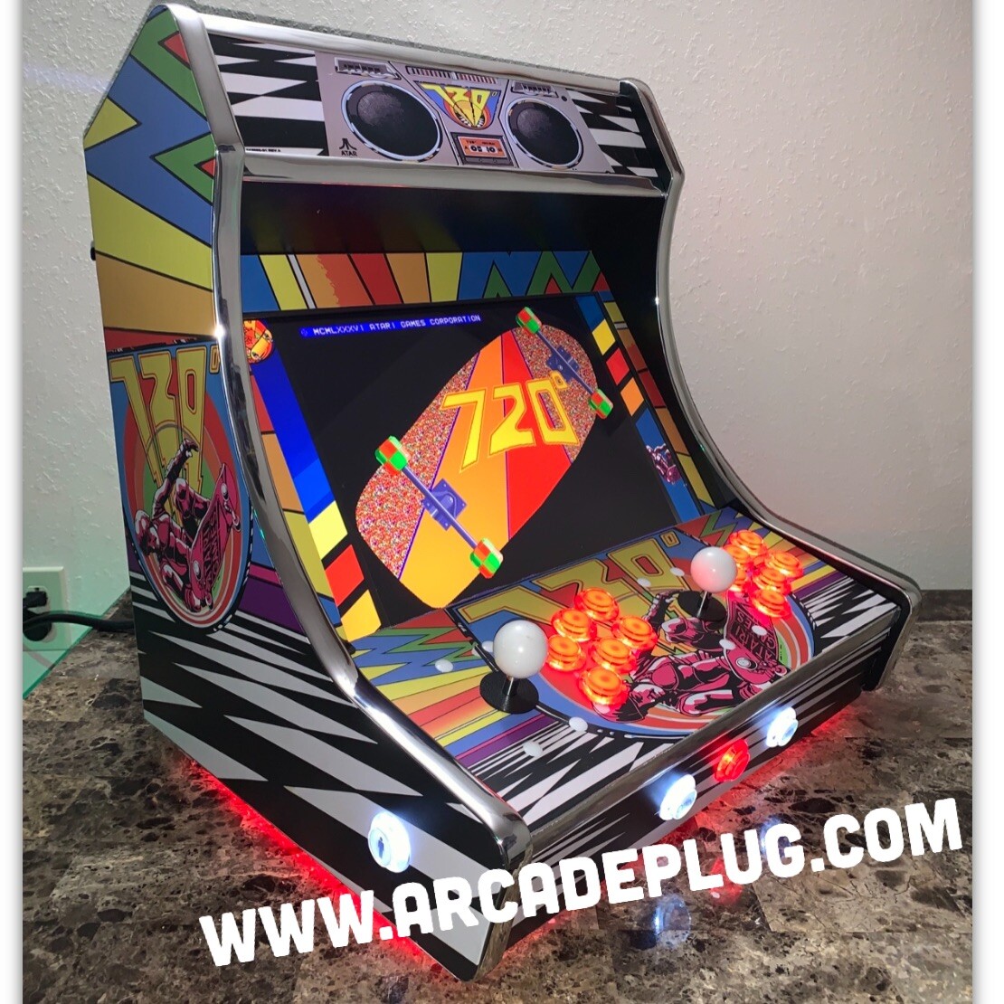 Atari 720 Multicade Tabletop Bartop Arcade Cabinet +