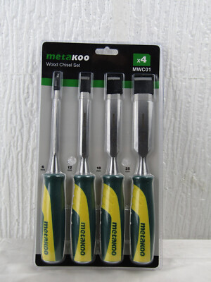 METAKOO Wood Chisel Set, 4 Stück - 1/4,1/2,3/4,1 Wood Chisel