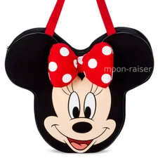 Disney Parks Minnie Mouse Big Face Canvas Tote Bag Jumbo Large Size