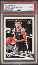 2023 Donruss The Rookies Red Back Victor Wembanyama #1 RC PSA 8 NM-Mint ROY