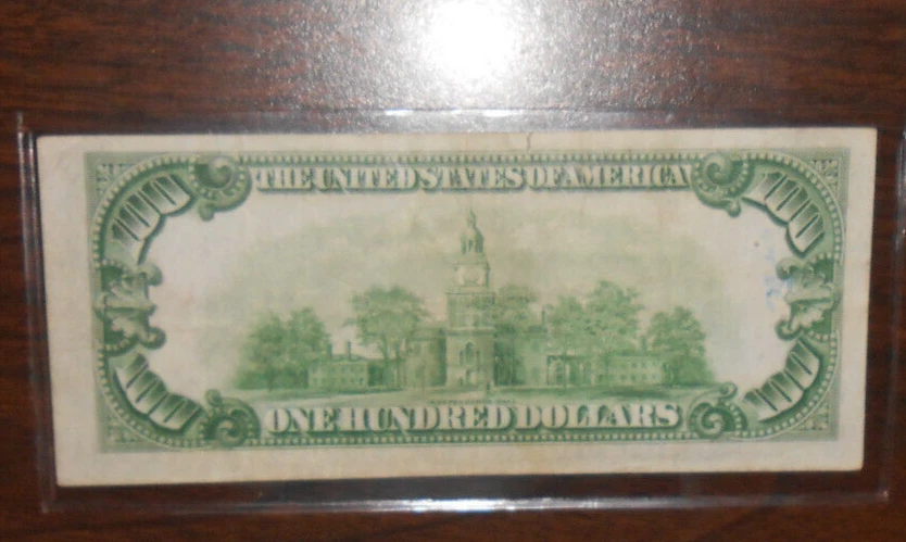 1934 B $100 H NOTE - h02556142 A DETAILS SEE DESCRIPTION - Image 3 of 4