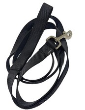 PETMATE LARGE DOG LEASH 6' LONG 1" WIDE NYLON STRAP W/ CHROME HOOK NWT