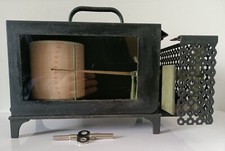 Ancien Hygromètre Enregistreur à Rouleau pour la Météorologie du début 20ième