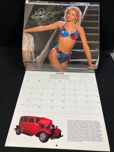 1993 AMERICAN DREAM CALENDAR, GIRLS AND CARS. - Picture 7 of 16