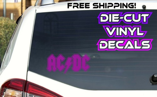 PURPLE AC/DC Vinyl Sticker Decal car truck window fridge laptop tablet ...