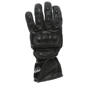 Armr Moto WPS340 Waterproof Warm Thermal Leather Motorcycle Gloves Black