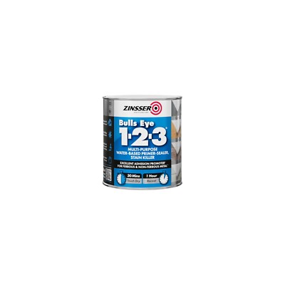 Zinsser - Bulls Eye 1-2-3 - Grundierung Versiegelung Farbe - 500ml