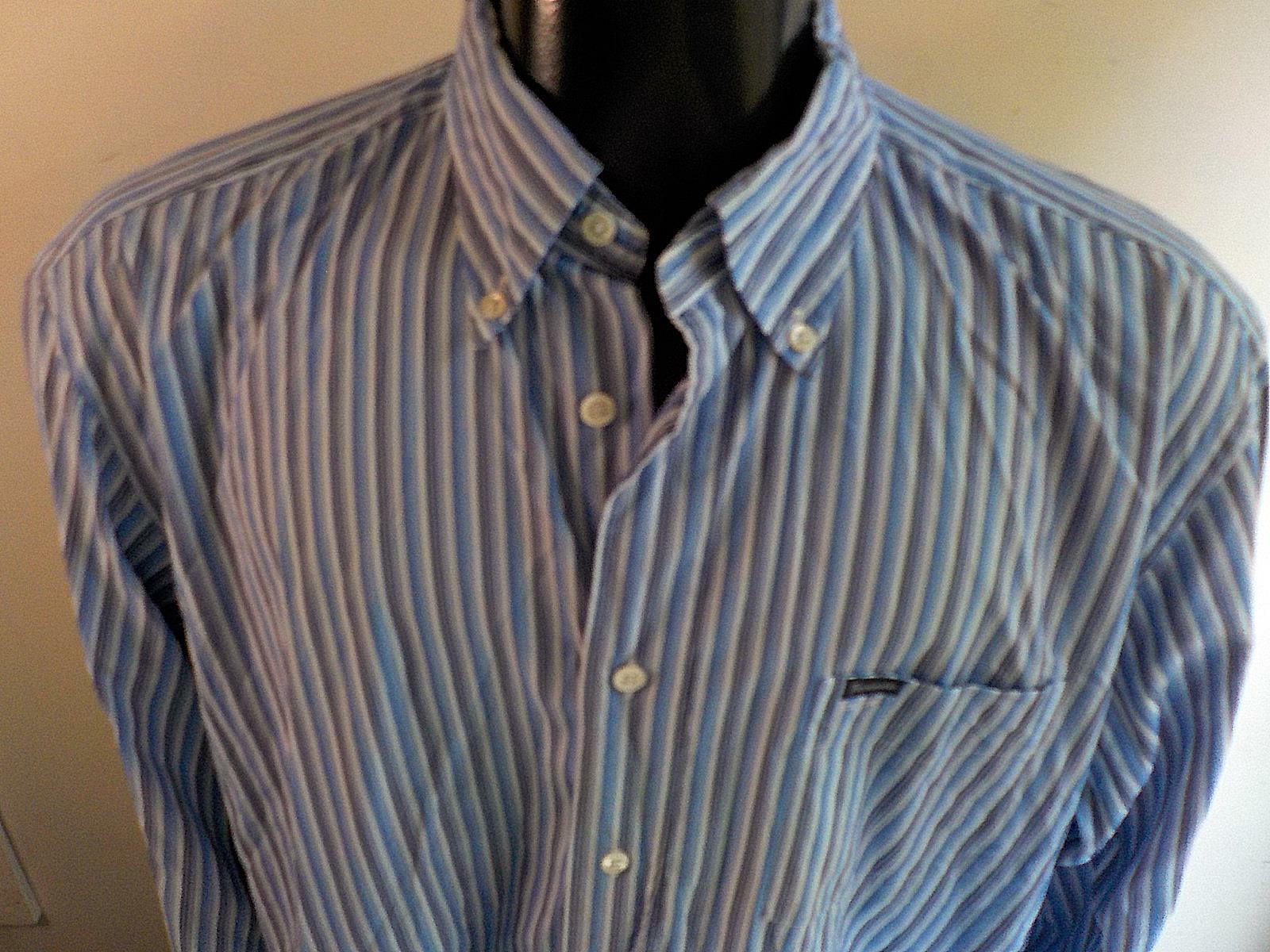 FACONNABLE Classique Cotton Button Down LS Stripe… - image 2