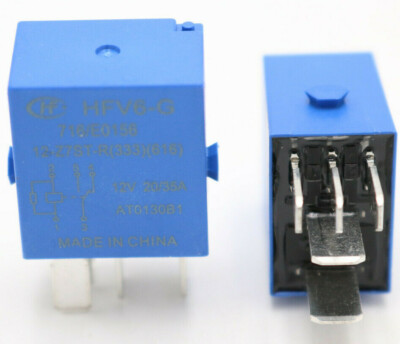 Relé HFV6 012Z-TR 12V 20A 5 Pines - Pack De 10 Unidades, Para Automóvil