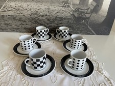 Eduscho Cafissimo Espresso Mokka  6 Tassen + Untertassen Kaffee Kaffeegedeck