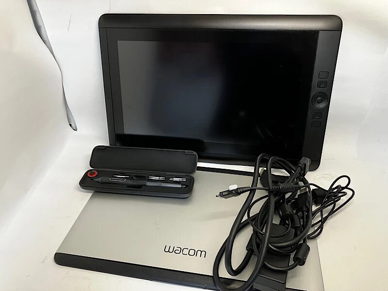 Wacom Cintiq 13HD DTK-1300 Creative Display w/ Pen, Holder and all Cables  Tested