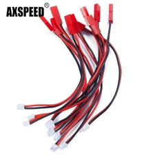AXSPEED 6Pcs JST Female to PH 2.0-2P Male Micro Lipo Battery Adapter Cables Line