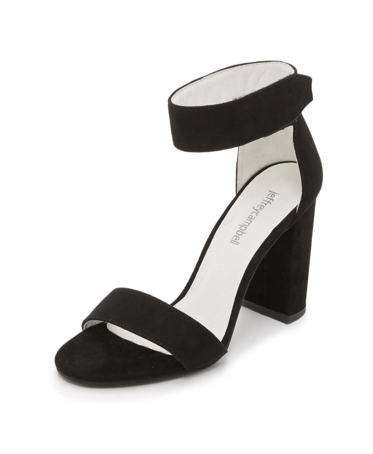 Jeffrey Campbell. Lindsay Sandal Black Suede. size 8.5