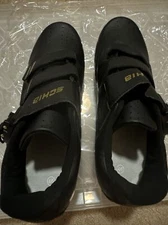 SCHIB Cycling Shoes with cleats. Black Sz 46 Unisex