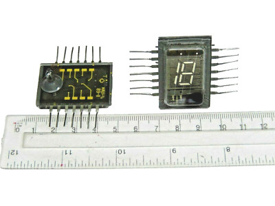  2 x ILC1-1/9 VFD DIGIT DISPLAY REFLECTOR NIXIE CLOCK  TUBE/ NOS
