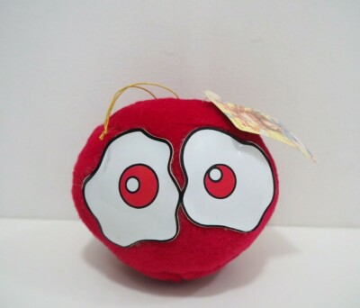 Puyo Puyo Compile RED Puyo Ball Suction SEGA 1994 Plush 4'' TAG Toy Doll Japan