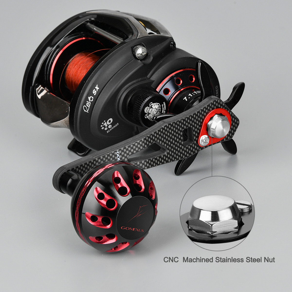 Poignée De Moulinet Pour Moulinet Casting - Compatible Abu Garcia, Daiwa, Shimano