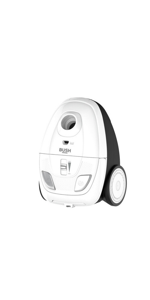 Bush 700W Bagged Cylinder Vacuum Cleaner White 1 Dust Bag NO CREVICE