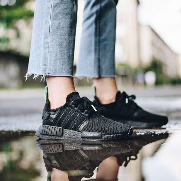 nmd black clear mint