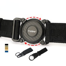 Mens Tactical Belt Zinc Alloy Quick Release Buckle Military Belt Trouser Belt