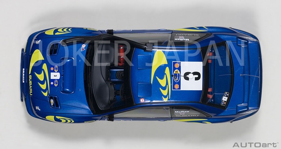 ミニカー AUTO ART (SUBARU NEW AGE IMPREZA WRC ) Autoart 1/18 Subaru Impreza WRC 1997 #4 Monte Carlo Rally Win
