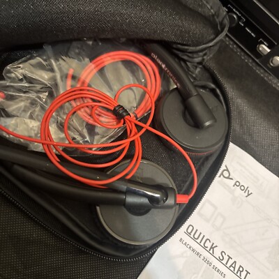 Plantronics Poly C3220 BlackWire USB Wired Headset (H345)