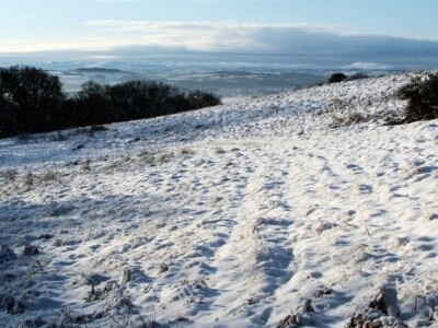 Photo 6x4 Snow-covered field Alexandria The field is the same one as appe c2009