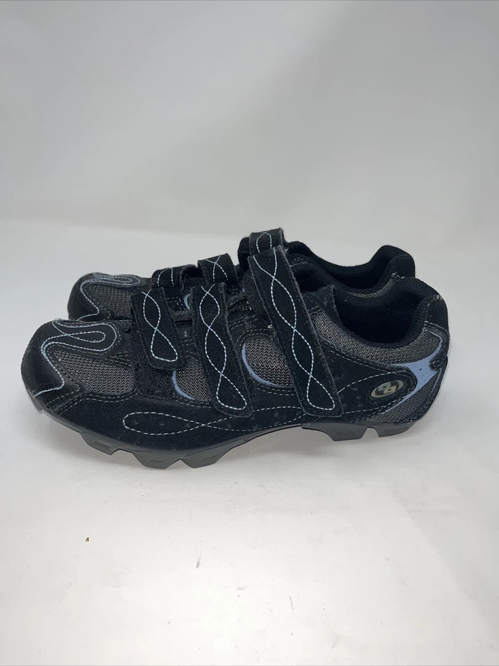 Zapatos de ciclismo de montaña Specialized Body Geometry Riata para mujer talla 8,5 negros/azules Foto 4 de 4